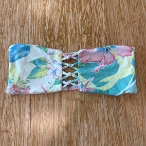 Floral Strapless Bandeau Top